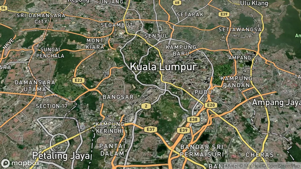 Static map preview centered on Kuala Lumpur, Malaysia