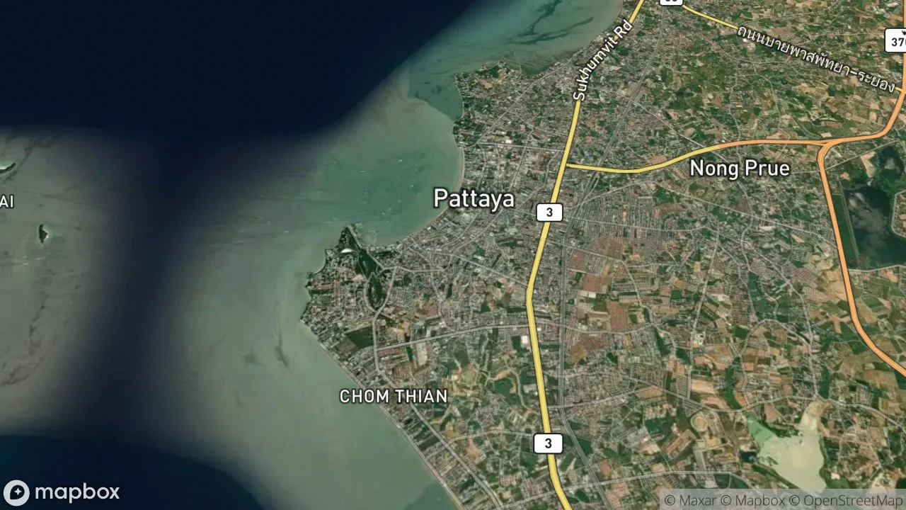 Static map preview centered on Pattaya, Thailandia