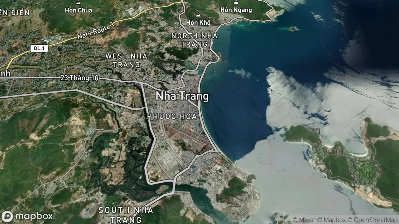 Static map preview centered on Nha Trang, Vietnam